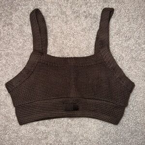 NWOT Set Active Lounge Scoop Bra - Espresso XS